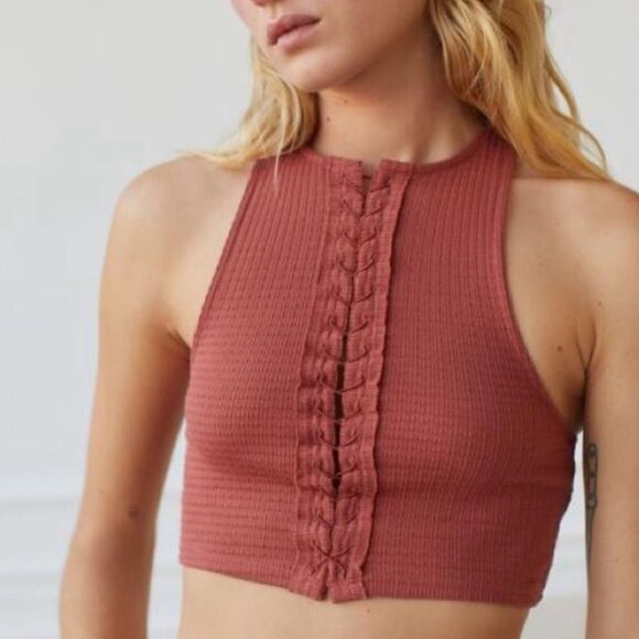 Urban Outfitters Tops - Urban Outfitters Out From Under Dallas Lace Up Tank Top Women’s XS